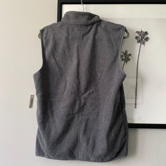 Amazon Essentials | NWT Men's Full-Zip Polar Fleece Vest Gray Size Small - Picture 5 of 8